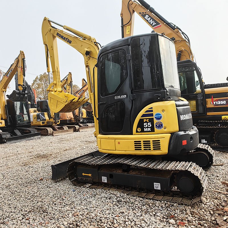 Japanese Used mini excavators Komatsu PC55 earth moving machinery second hand hydraulic excavator Komatsu 55 excavators for sale