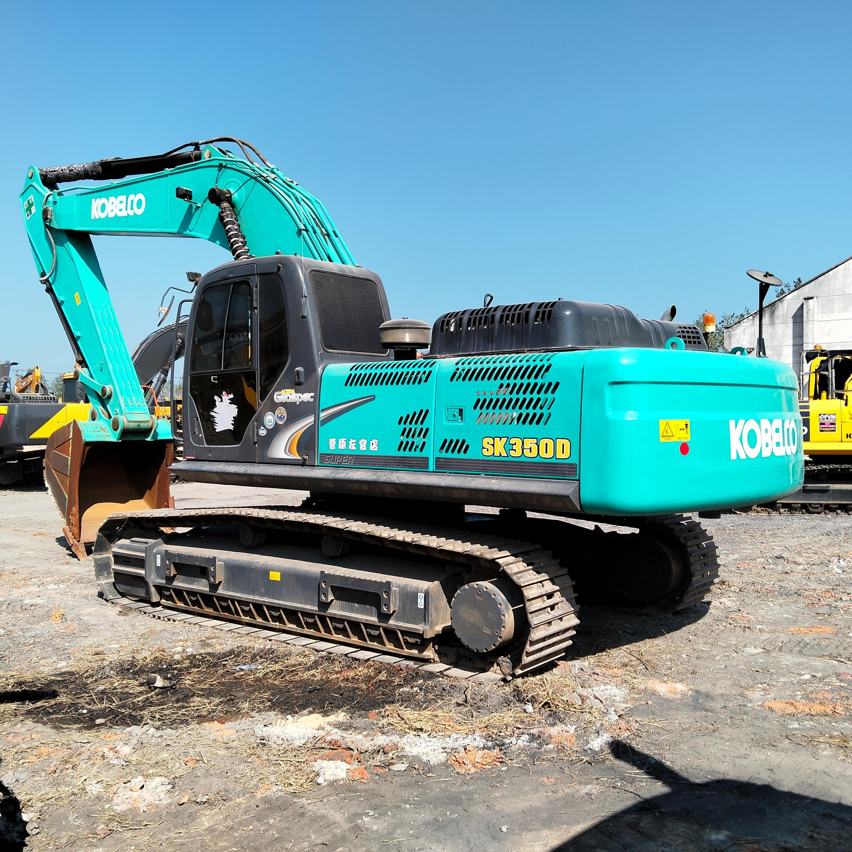 Original 35ton used Kobelco350 Mining diggers For Construction Projects Kobelco SK350 secondhand excavators on Hot Sale
