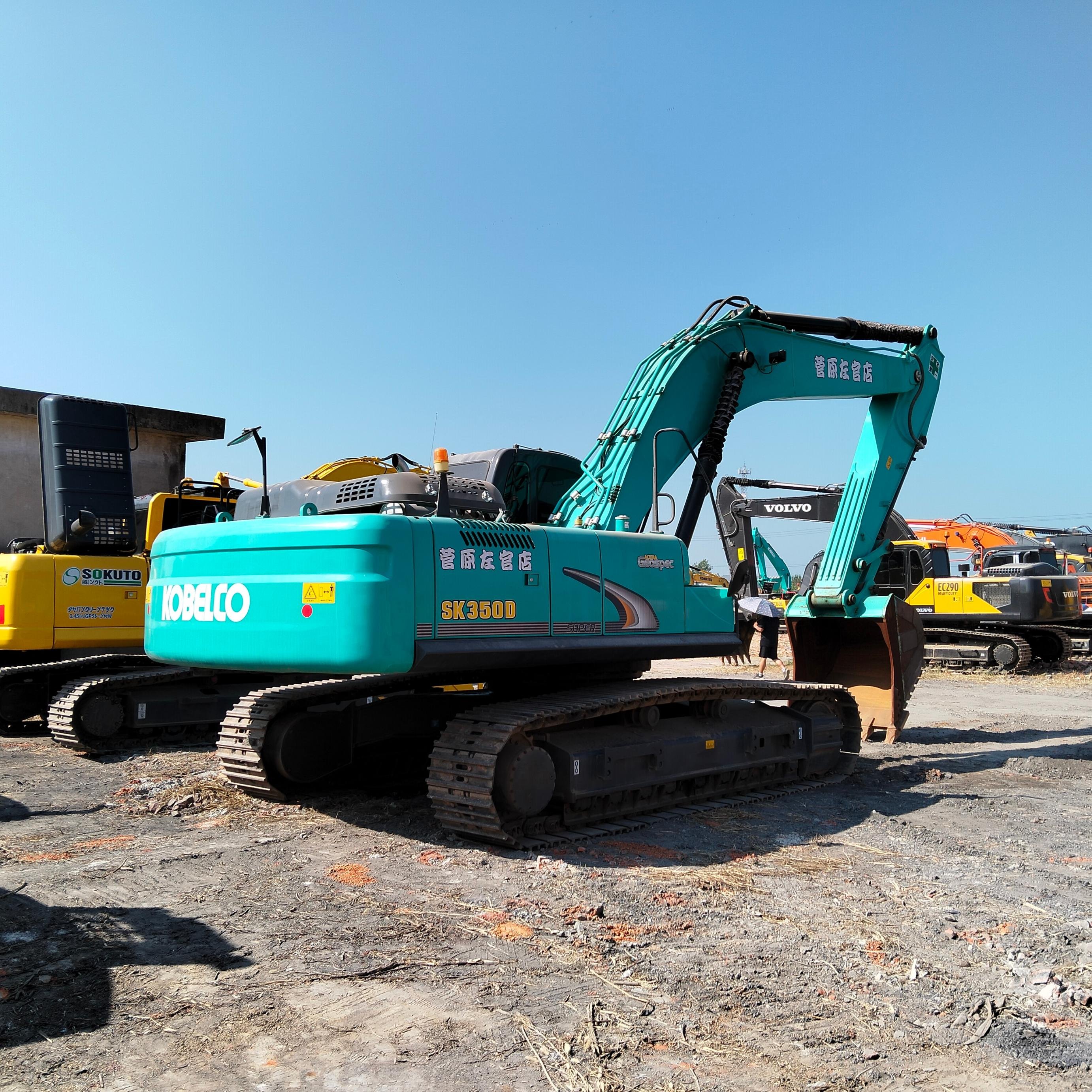 Original 35ton used Kobelco350 Mining diggers For Construction Projects Kobelco SK350 secondhand excavators on Hot Sale