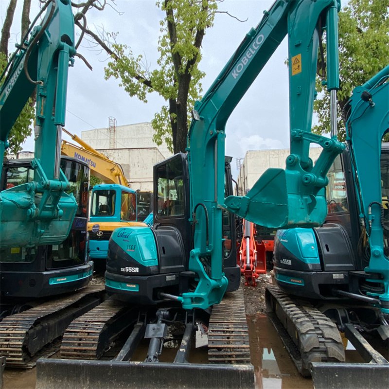 Factory Direct Used Excavator Kobelco SK55SR Used Digger Mini Factory Machinery 5 Ton Hydraulic Crawler Excavator For Sale
