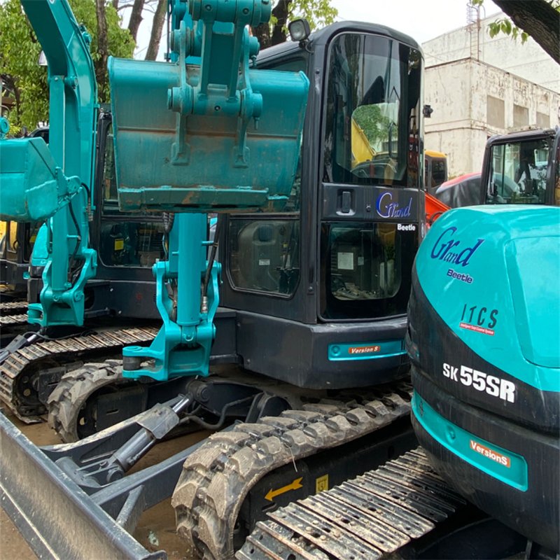 Factory Direct Used Excavator Kobelco SK55SR Used Digger Mini Factory Machinery 5 Ton Hydraulic Crawler Excavator For Sale