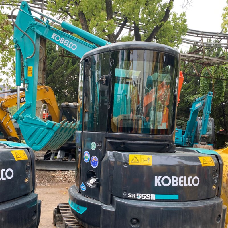Factory Direct Used Excavator Kobelco SK55SR Used Digger Mini Factory Machinery 5 Ton Hydraulic Crawler Excavator For Sale