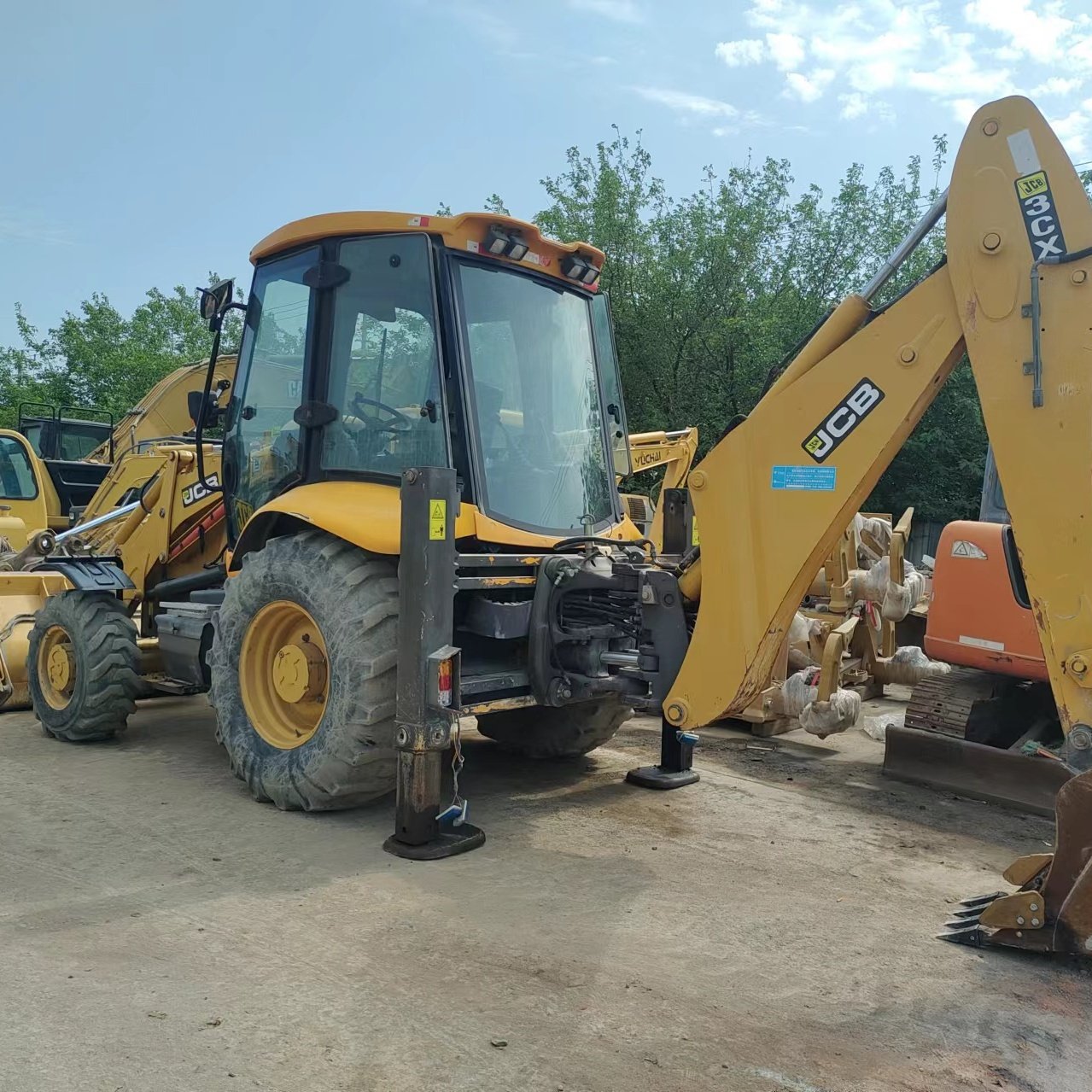 High Quality JCB Used 3CX 4CX Excavator Whole Machine in Good Condition Earthmoving Machinery Low Price CAT 420F Backhoe Loader
