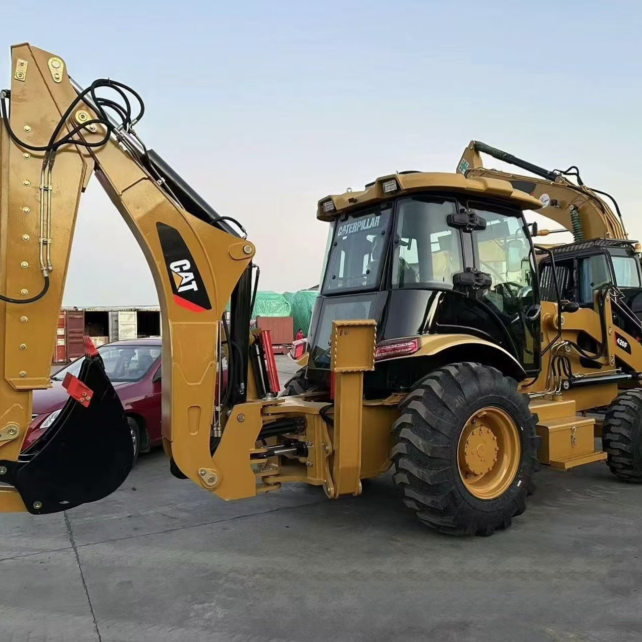 High Quality JCB Used 3CX 4CX Excavator Whole Machine in Good Condition Earthmoving Machinery Low Price CAT 420F Backhoe Loader