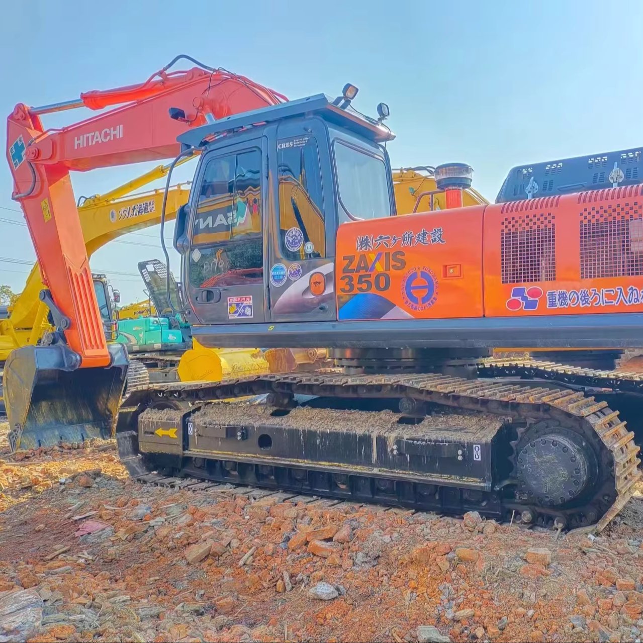 High quality used Hitachi excavator Digger Construction Machinery in stock Hitachi ZX350 excavator