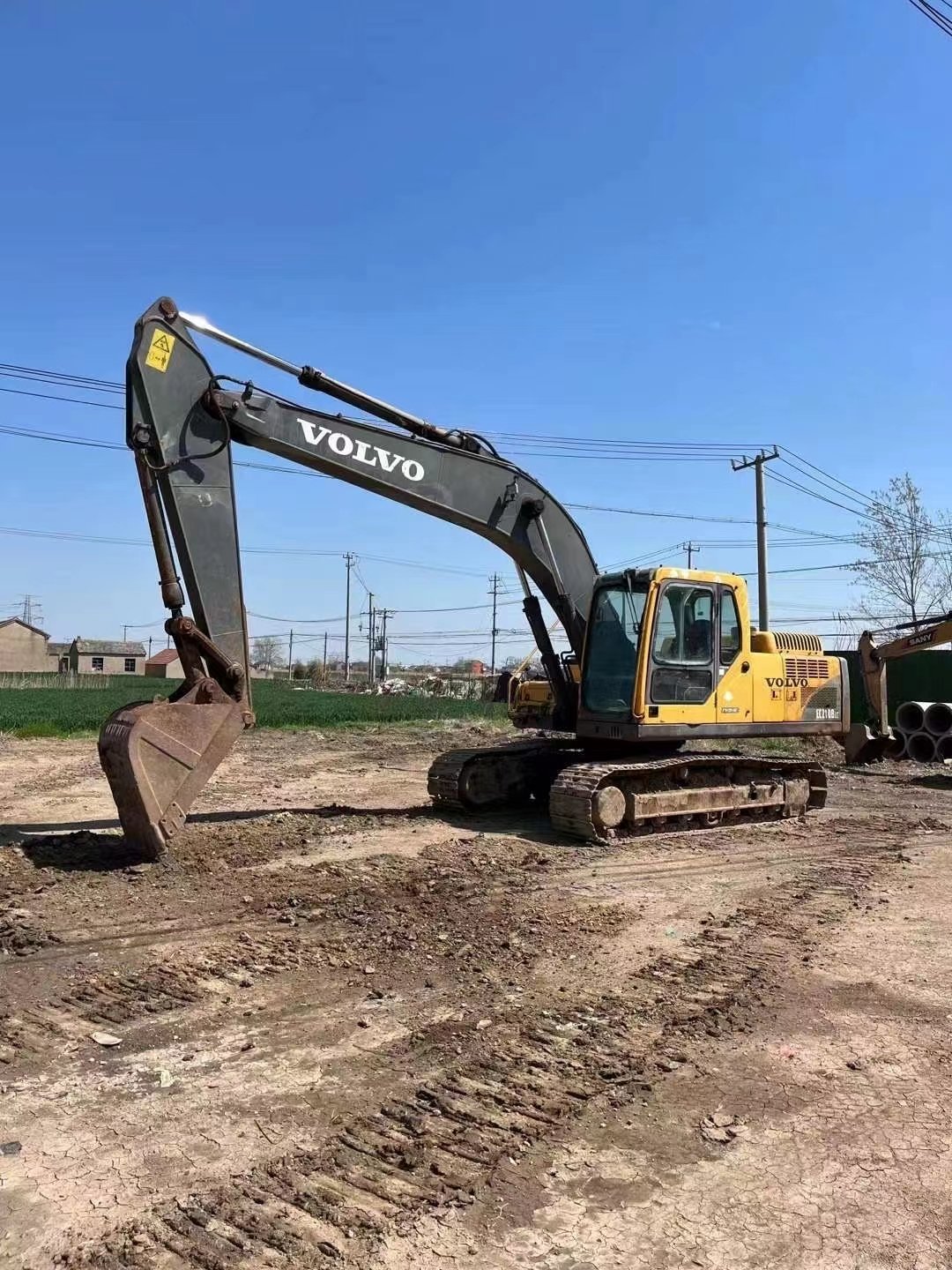 Original 21ton Volvo EC210 used excavator second hand Volvo 210 imported second hand machine