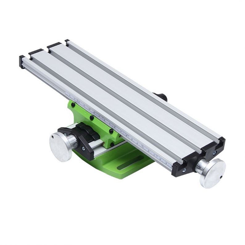 Mini Compound Bench Drilling Slide Table Worktable Milling Working Cross Table Milling Vise Machine Bench Drill Stand
