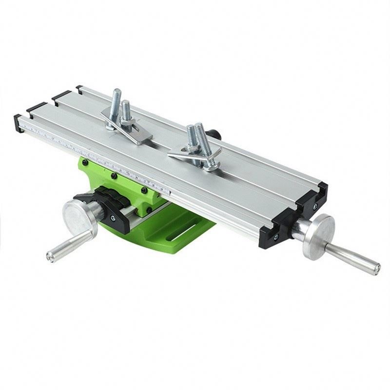 Mini Compound Bench Drilling Slide Table Worktable Milling Working Cross Table Milling Vise Machine Bench Drill Stand
