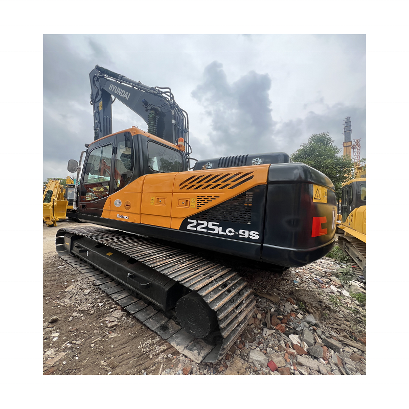 22 Tons Excellent Used Hyundai 225lc-9t heavy excavator hydraulic backhoe Crawler 215lc/305lc/220lc for sale