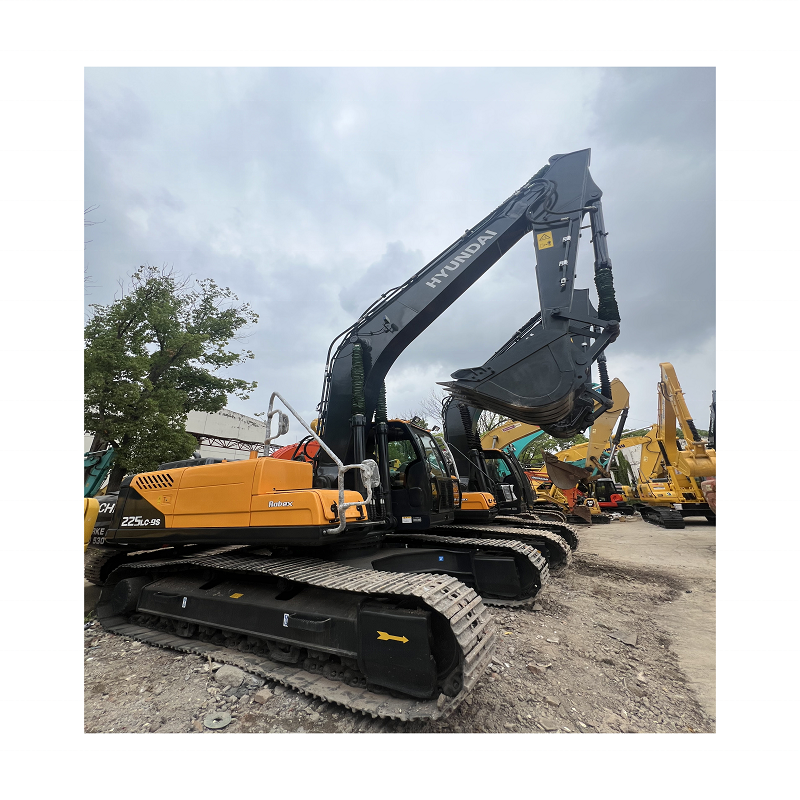 22 Tons Excellent Used Hyundai 225lc-9t heavy excavator hydraulic backhoe Crawler 215lc/305lc/220lc for sale