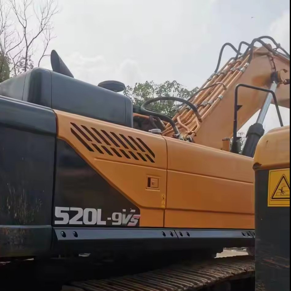 High Quality Hyundai R520L-9VS 52ton Construction Excavator Used Cummins Engine Components 3m Bucket Capacity Crawler Machine