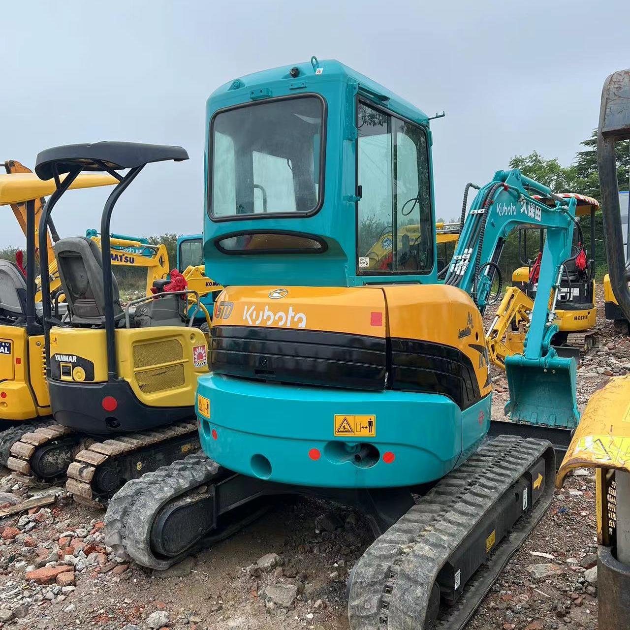 used Japan hydraulic crawler excavator USED Kubota KX135 3.5ton digger digging household machine super quality
