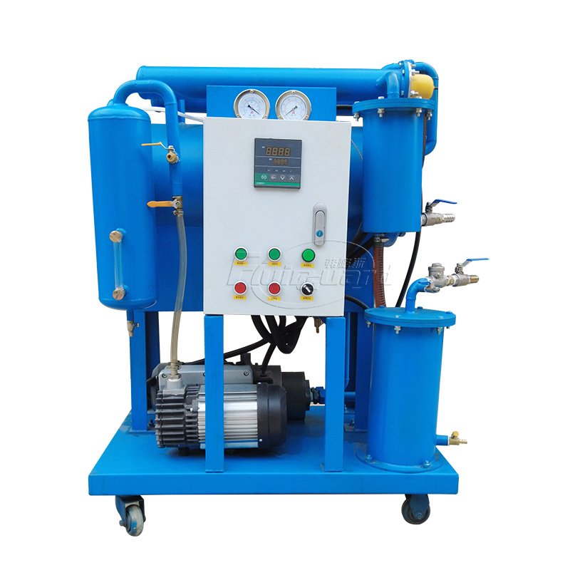 High performance forklift use vacuum dehydration hydraulic oil purifier