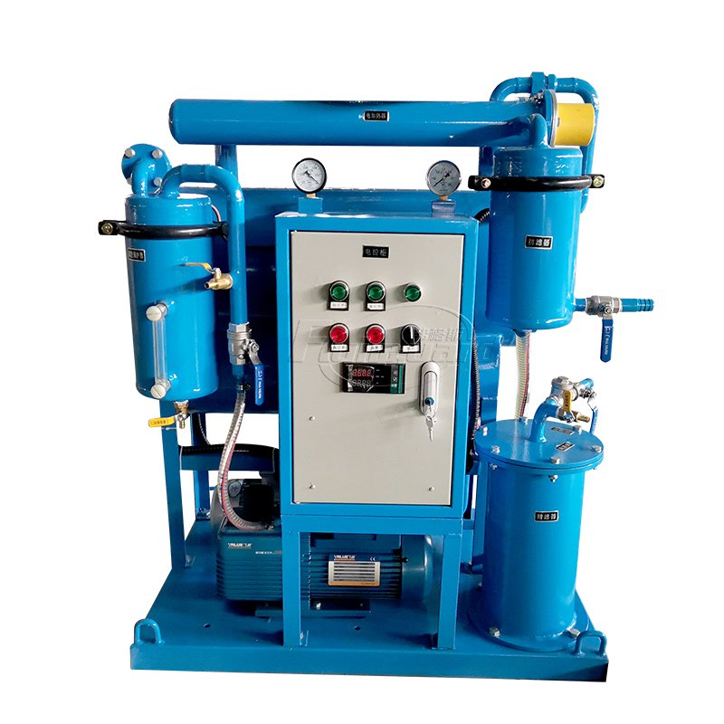High performance forklift use vacuum dehydration hydraulic oil purifier