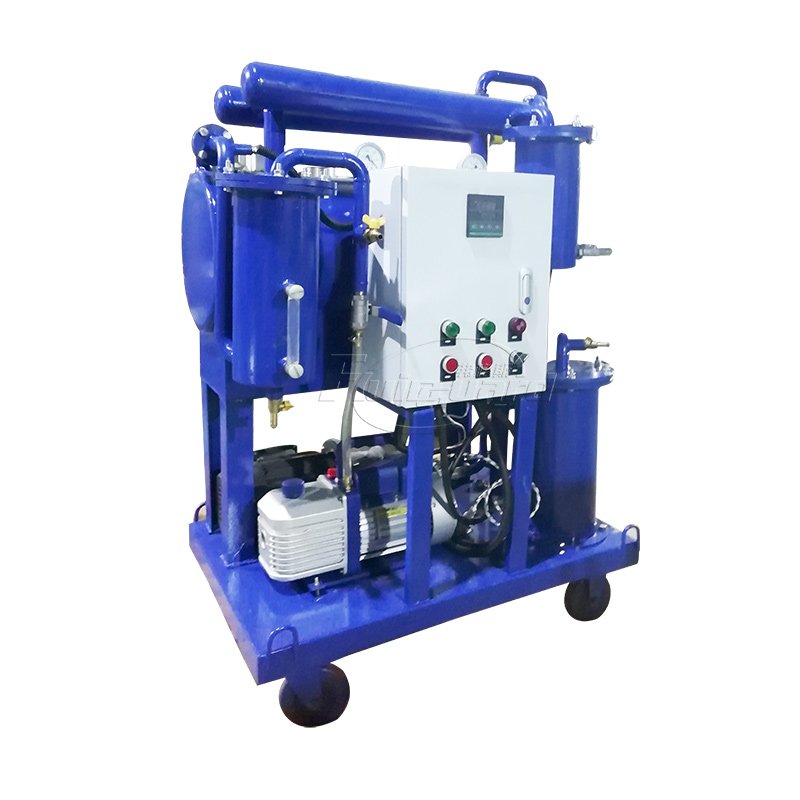 High performance forklift use vacuum dehydration hydraulic oil purifier