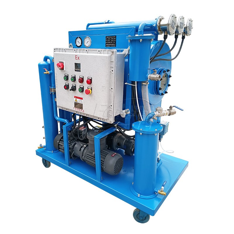 High performance forklift use vacuum dehydration hydraulic oil purifier
