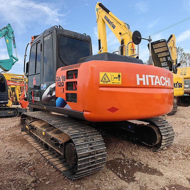 Japan imported Hitachi120 excavator original second-hand Hitachi ZX120 120 130 medium crawler used earth moving digger for sale