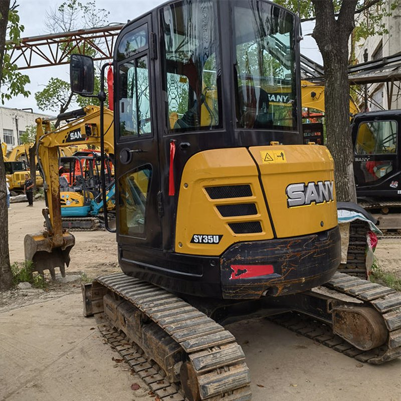 Low Working Hour Sany sy35 Mini excavator, China Made sany 35 Crawler Digger sy35U sy55 Price Low on Sale in Shanghai