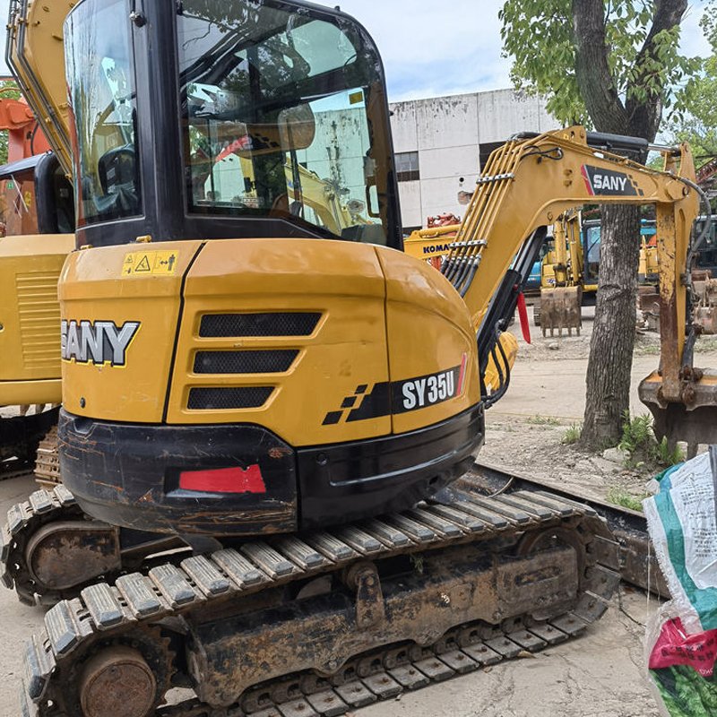 Low Working Hour Sany sy35 Mini excavator, China Made sany 35 Crawler Digger sy35U sy55 Price Low on Sale in Shanghai