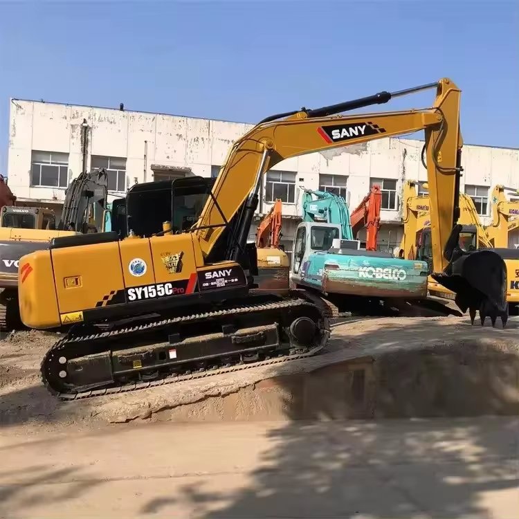 High quality Construction Machinery used Sany sy155 sy155c 15 ton excavator for sany