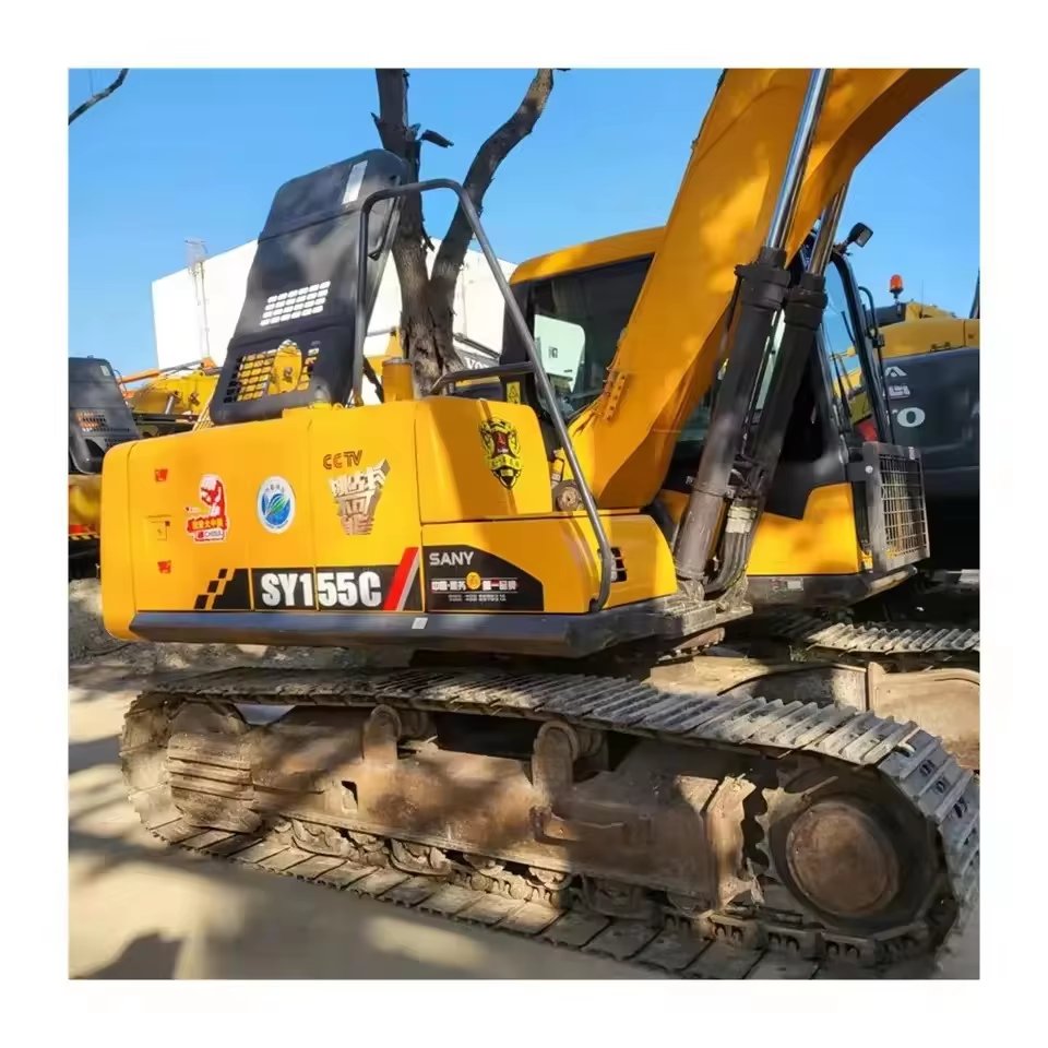 High quality Construction Machinery used Sany sy155 sy155c 15 ton excavator for sany