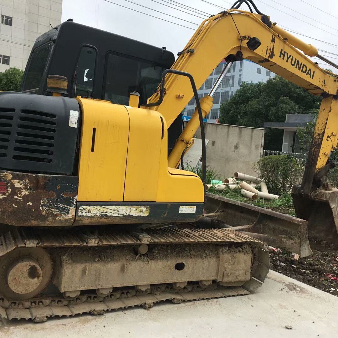 Used 8ton HYUNDAI 80 Mini Excavator Second Hand Machine with CAT Engine Pump & Motor 6ton Operating Weight