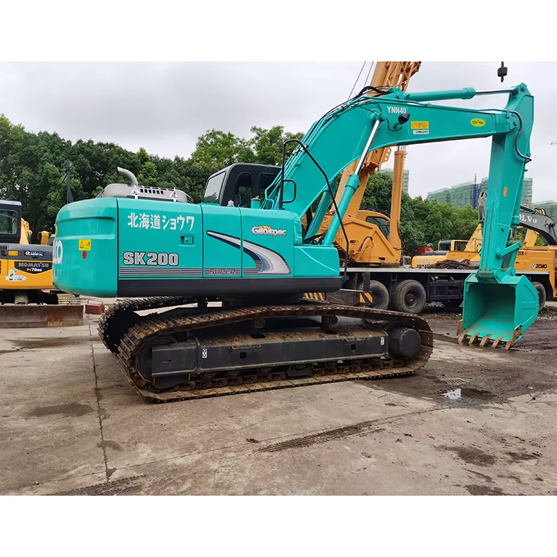 Hot Sell Large Floating Mechanical Soil SK200 Japanese Kobelco durable Used Excavator Digger Machine In stock