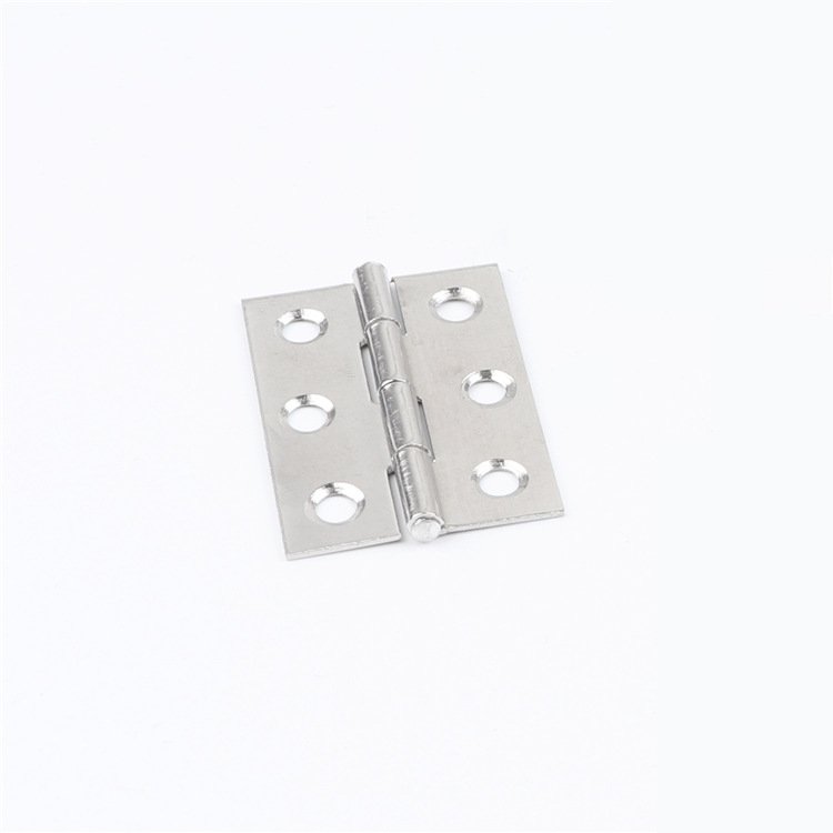 Small metal hinges used by Chinese manufacturers for wooden boxes