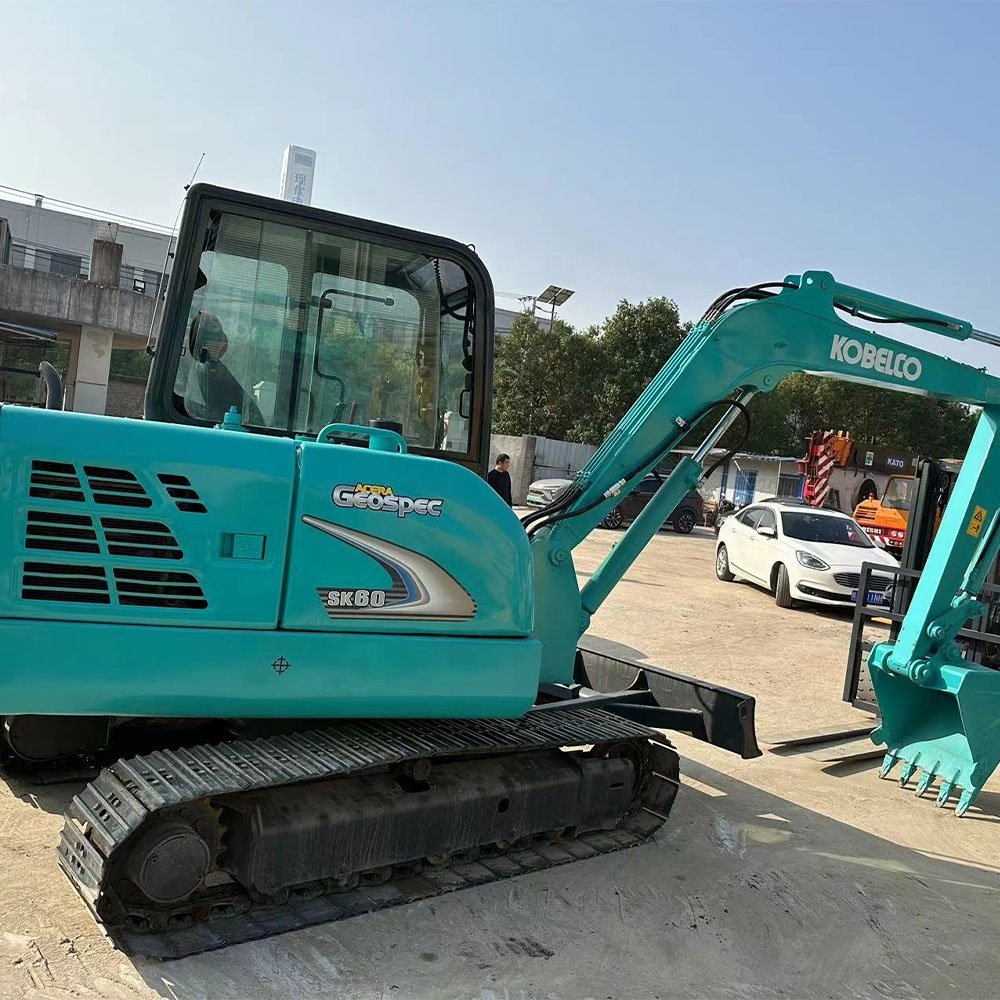 Construction Equipment Used Japan Small Mini Digger Hydraulic Crawler Kobelco SK60-8 Excavator