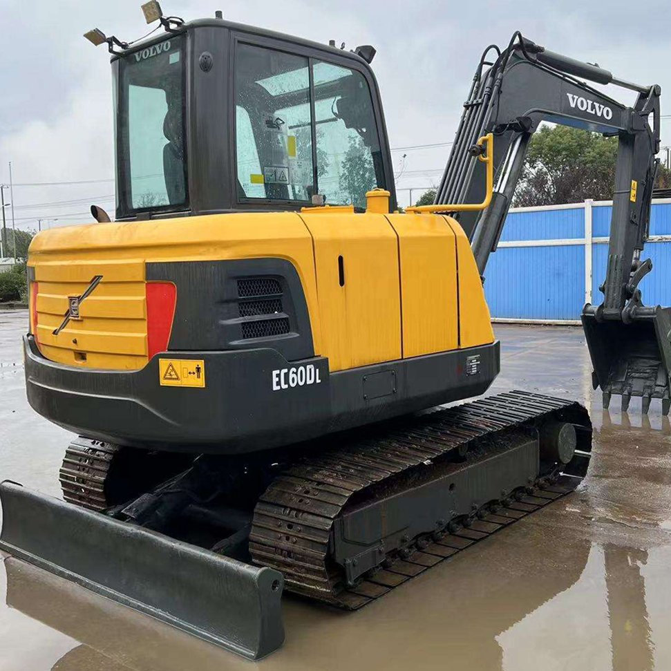 Used digger 6ton Mini Used Excavator Volvo 60 Crawler Excavators Cheap Volve60 shandong agricultural machinery