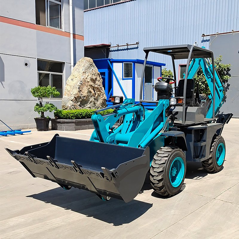 Cheap New Small Mini Towable Backhoe Loader Earth-Moving Machinery Small garden trucking wheel skid steer jcb 1cx backhoe loader