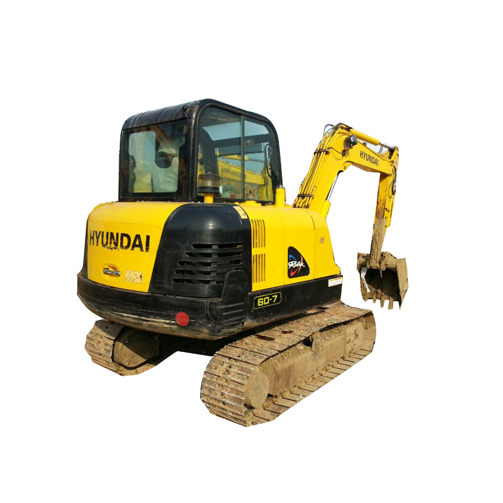 Korea made Hyundai digger 60w-7 used top-notch 6 Ton Mini wheel hyundai excavator Machine For Sale