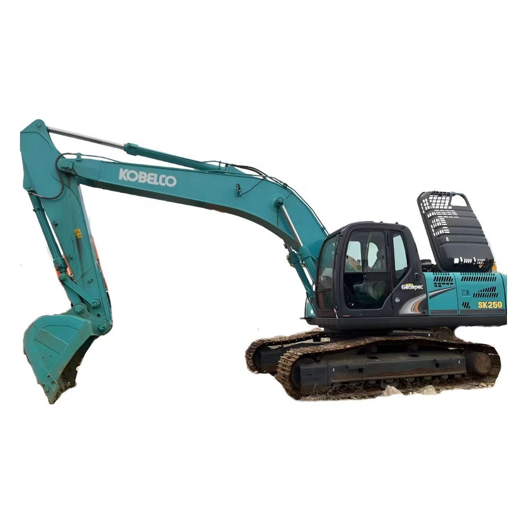 Used Digger KOBELCO SK250 25ton earth moving large digger machine with nice quality used large excavator