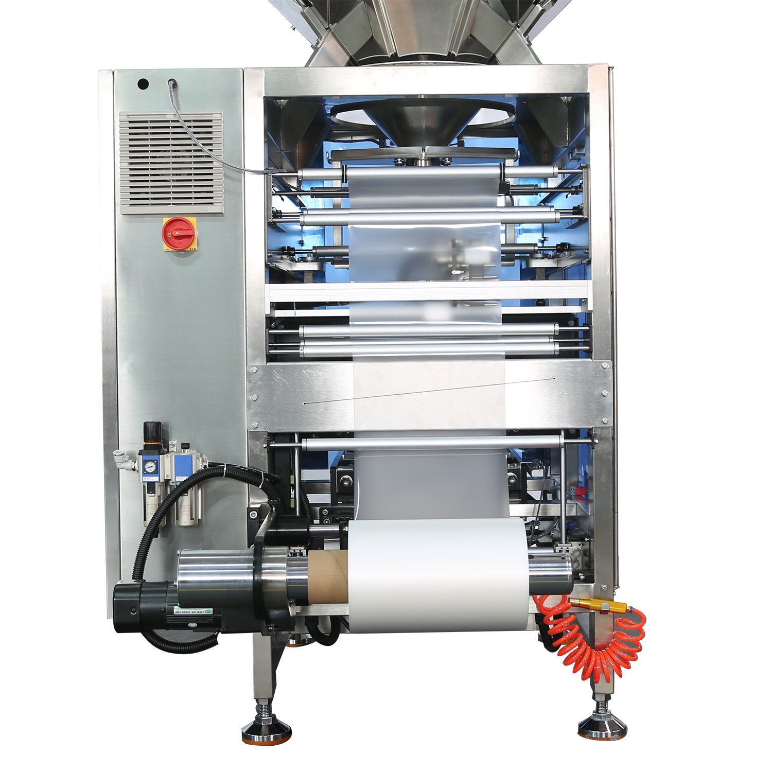 Multihead multi-function vertical vffs food sachet bag pouch pack fill seal automatic potato plantain chip packaging machine