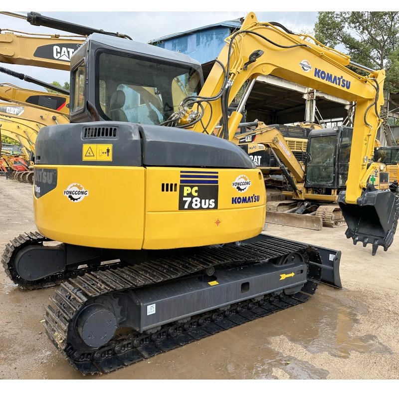 2022 EPA low hours cheap 90% new Japan high quality crawler digger machine 7.8 ton mini used excavator komatsu pc78us for sale