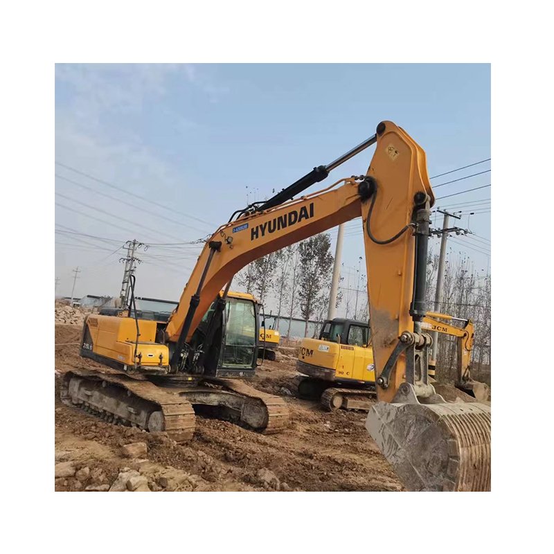 excavation equipment Hyundai 225 crawler excavators construction site machinery digger used excavator