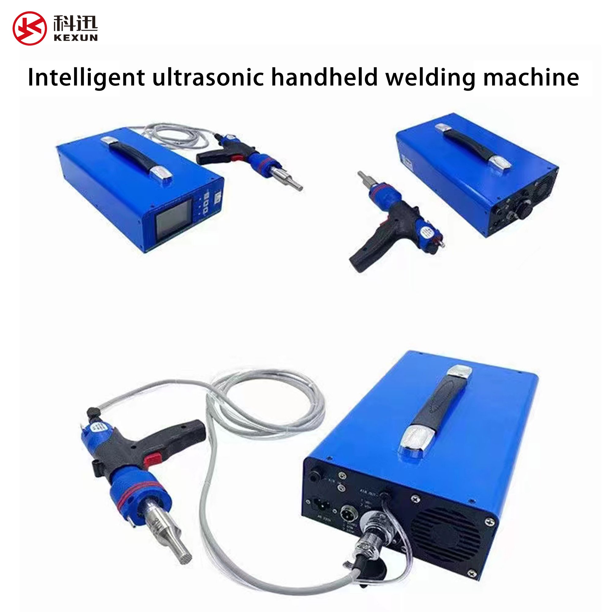 Ultrasonic handheld plastic welding machine portable for electronics, automotive, medical, packaging and many other fields