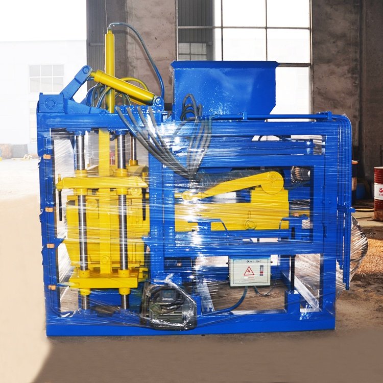 QTJ4-25 China Factory Price Automatic Concrete Cement Hollow Paver Solid Block Bricks Making Machine Manufacturer about 20Years