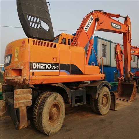 Doosan wheel excavator doosan DH210W-7 second-hand Excavator DH210W-7 DH150W-7 Used wheels digger for cheap sale