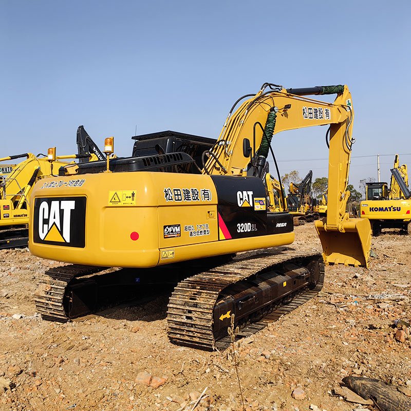 Used Caterpillar 320 320D excavator machine medium second hand crawler Cat 320D2L 320DL Cat320 Cat320d earth moving digger