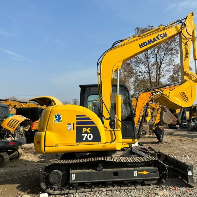 Used Komatsu PC70 7 Ton Excavator Crawler Farm Excavator Original Core Engine Pump Motor Gearbox Components; Similar PC55 (6Ton)