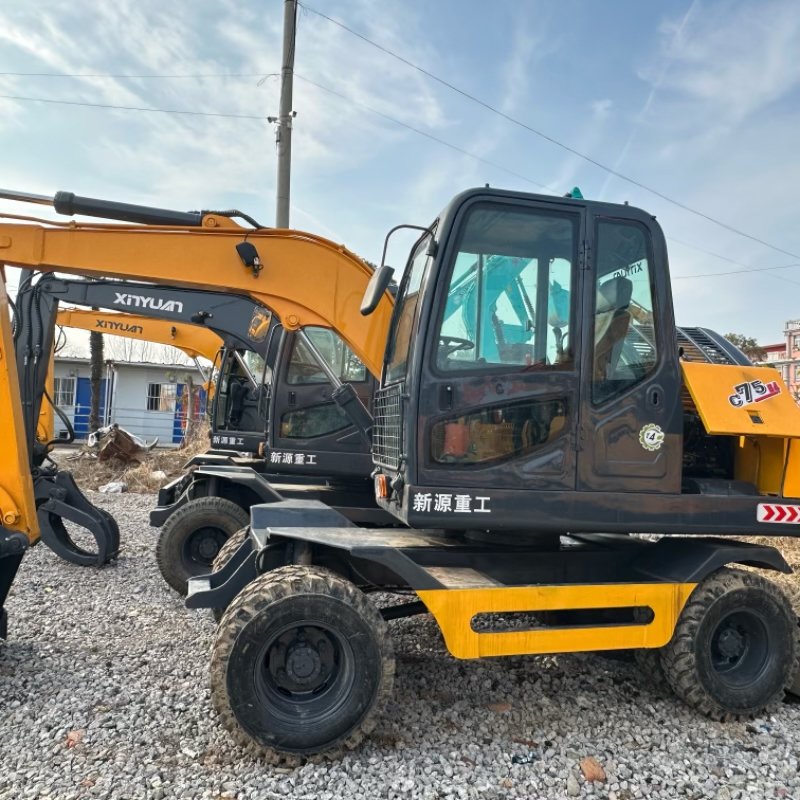 Quality S $B75 excavator 12 tons mechanical miniature B75-9T wheel excavator