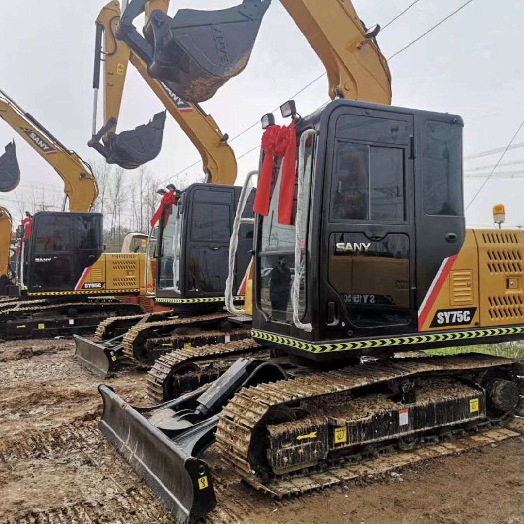 Boutique low price Sany 75 excavator engineering construction machinery used excavator
