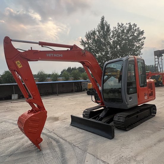 Hitachi Used Crawler Excavator ZX60 Used Original Hitachi Second Hand Mini 6 Ton Digger Construction Machinery in stock