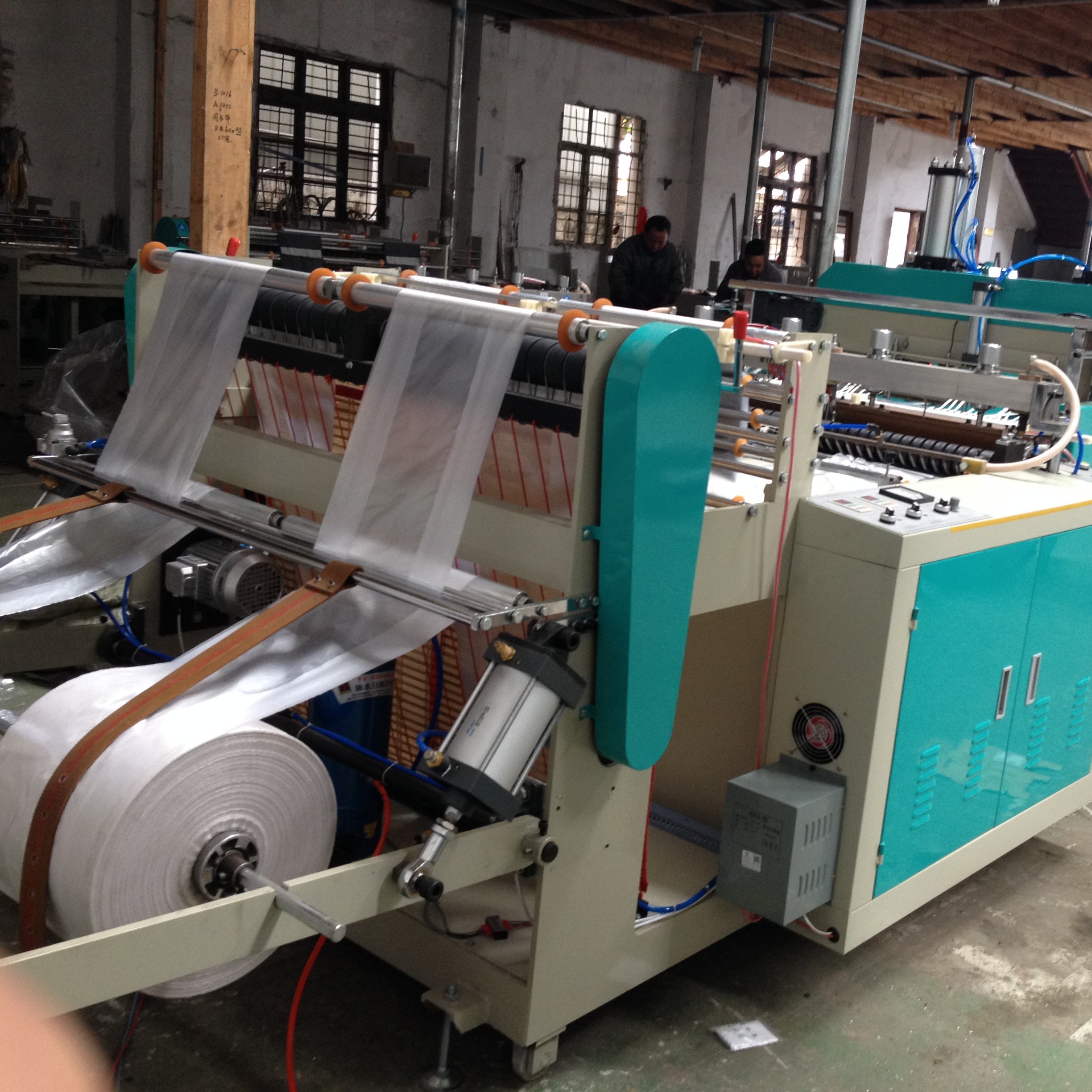 Wholesale 1.5kw Vest Bag Shopping Bag Double Layer Four Line Cold Cutting Automatic Plastic Bag Making Machine