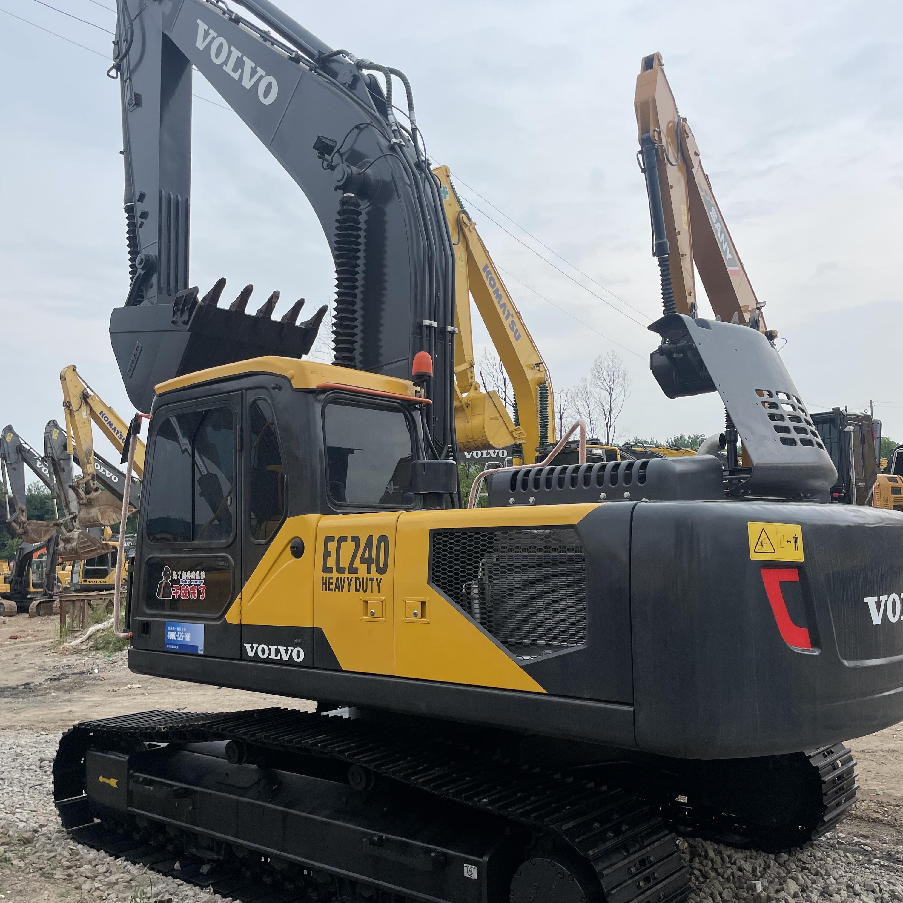 Good condition Used excavator VOLVO EC240 construction machine second hand digger with cheap price and high efficiency