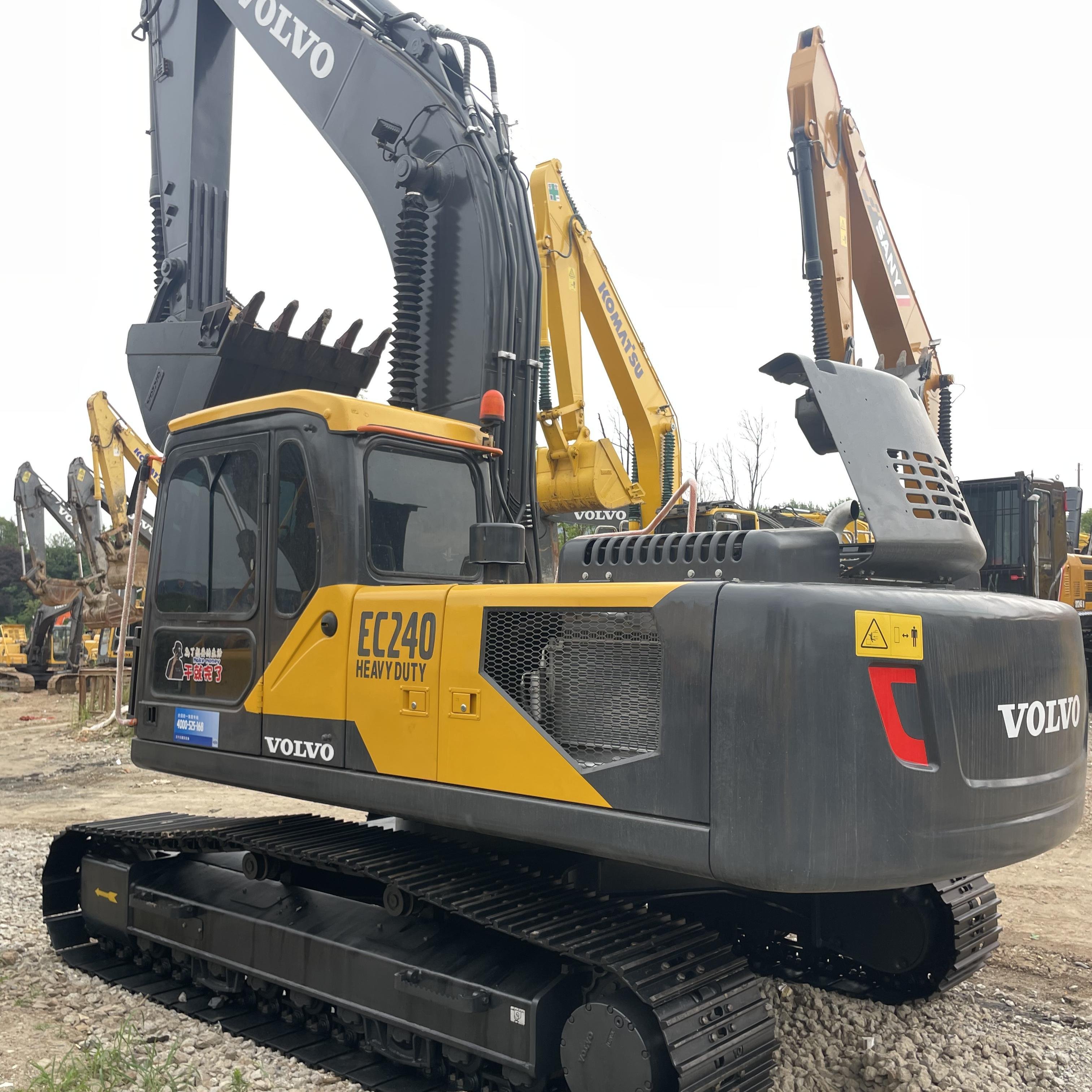 Good condition Used excavator VOLVO EC240 construction machine second hand digger with cheap price and high efficiency