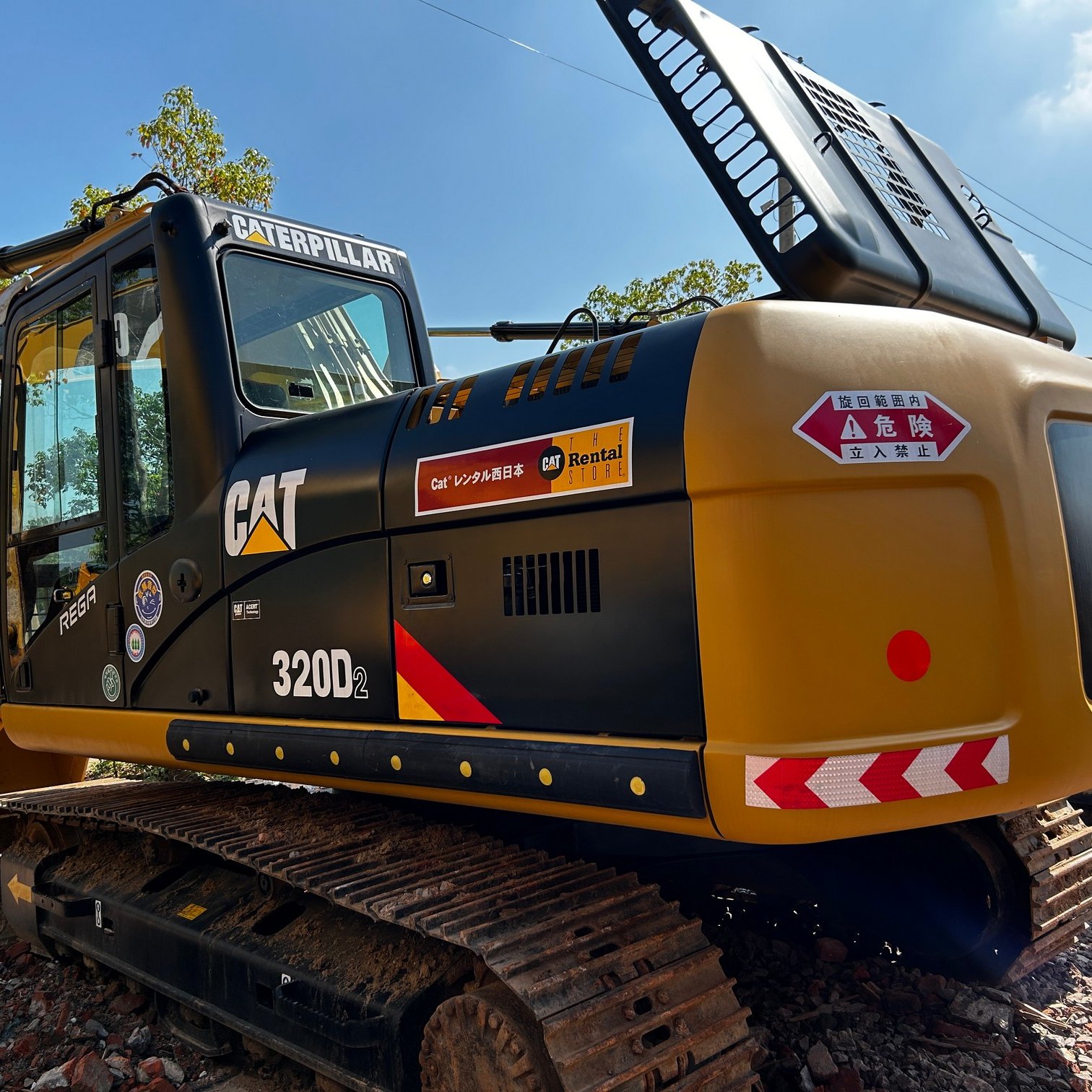 Used Caterpillar digging machinery CAT 320 320D 320DL 20ton crawler excavator machine with drilling attachments for sale