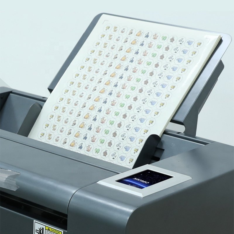 A3 Paper vinyl sticker Label Cutter Dual Head Graph Plotter Auto Sheet Feed adsorption A3+ die cutting machine Used Servo Motor