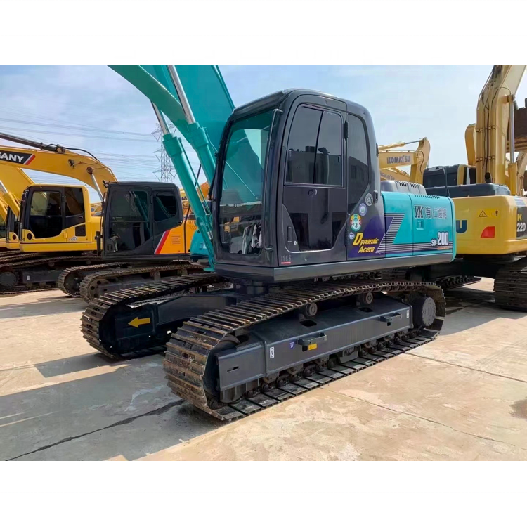 Good price Construction machinery used kobelco excavator SK200 medium tracked earth moving equipment
